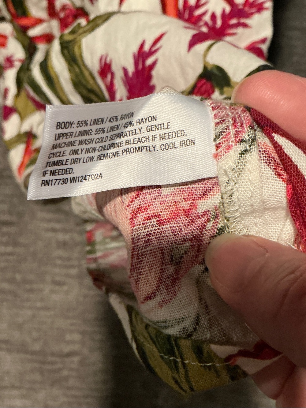 Floral Tie-Front Maxi Dress - White/Pink - Picture 4 of 5